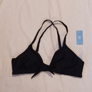 Cupshe Black Bow Bikini Top Size Xlarge